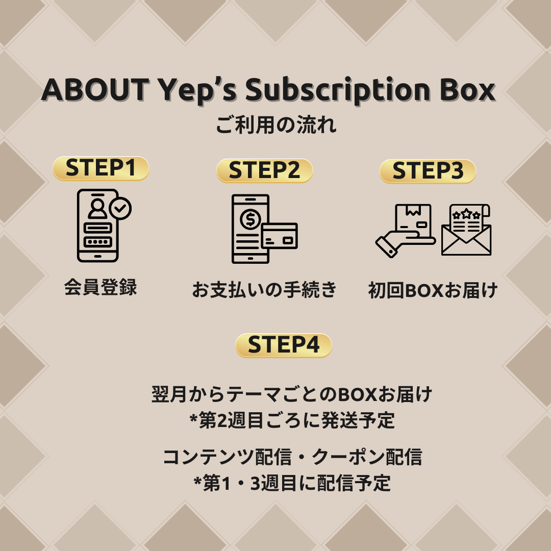 Yep's Subscription Box《イェップス サブスクリプション ボックス》